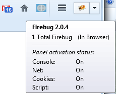 EXTOL Business Integrator (EBI) 3 Firefox Firebug Activated