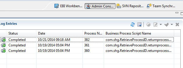 EXTOL Business Integrator (EBI) 3 Auditor Screenshot