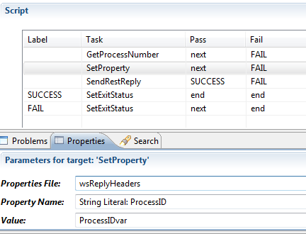 Cleo Clarify REST Webservice Business Process Task Set Property