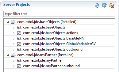 EXTOL Business Integrator 3 Outbound Server Projects