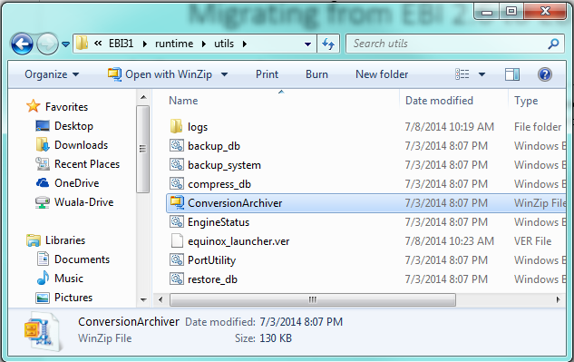 Cleo Clarify EXTOL Business Integrator (EBI) 3 Conversion Manager File Location