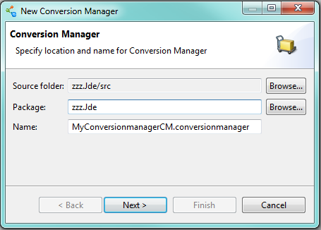 Cleo Clarify EXTOL Business Integrator (EBI) 3 Create Conversion Manager Object