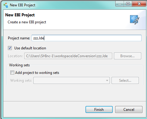 Cleo Clarify EXTOL Business Integrator (EBI) 3 New EBI Project for Conversion Manager